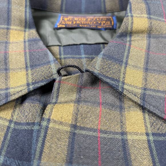 Vintage Pendleton Shirt Men’s Medium Button Up Loop Collar USA - Picture 7 of 10
